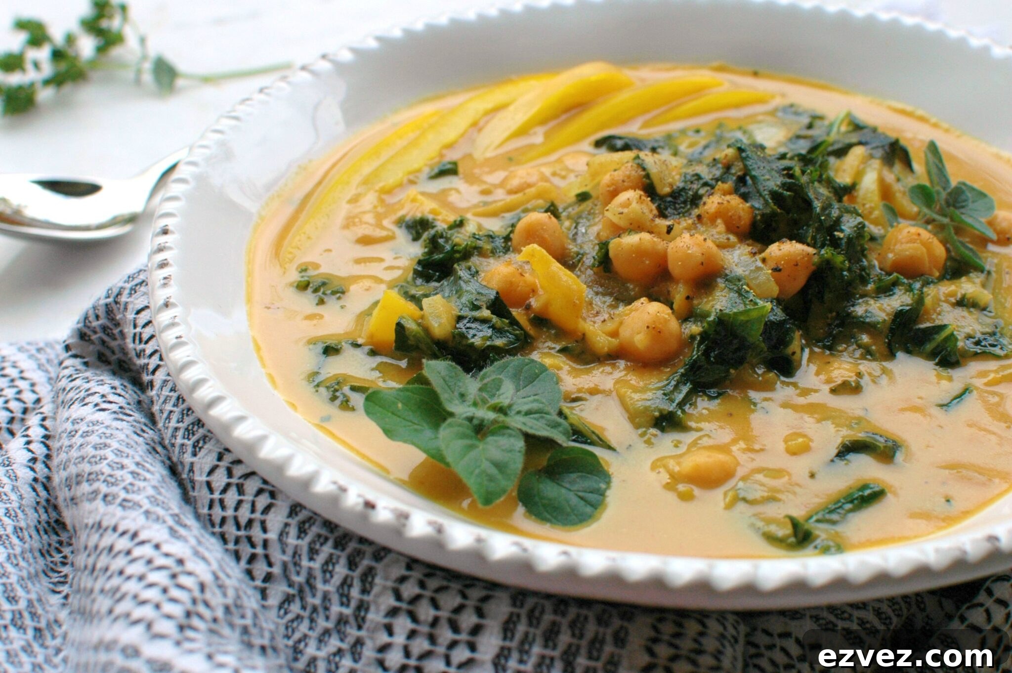 Pumpkin, Kale, and Chickpea Curry