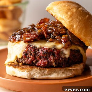 Smokehouse Burgers with Bacon Onion Jam