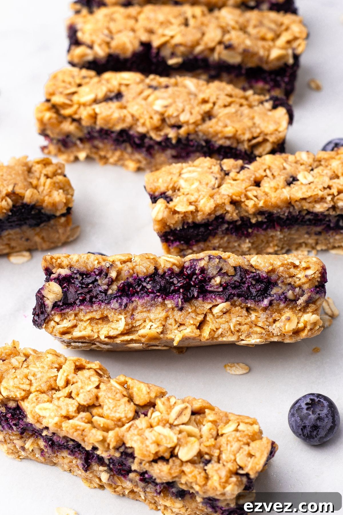 blueberry oat bars