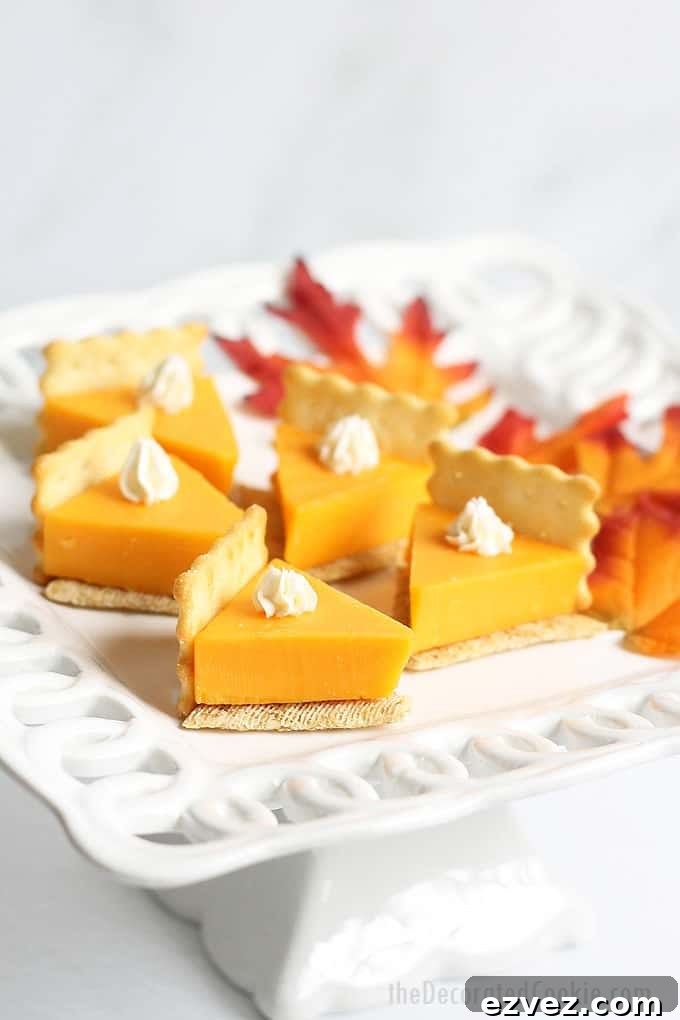 20. Pumpkin Pie Cheese and Crackers