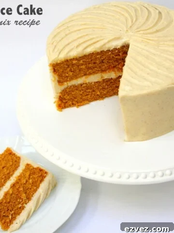 Pumpkin Spice Cake~Doctored Cake Mix