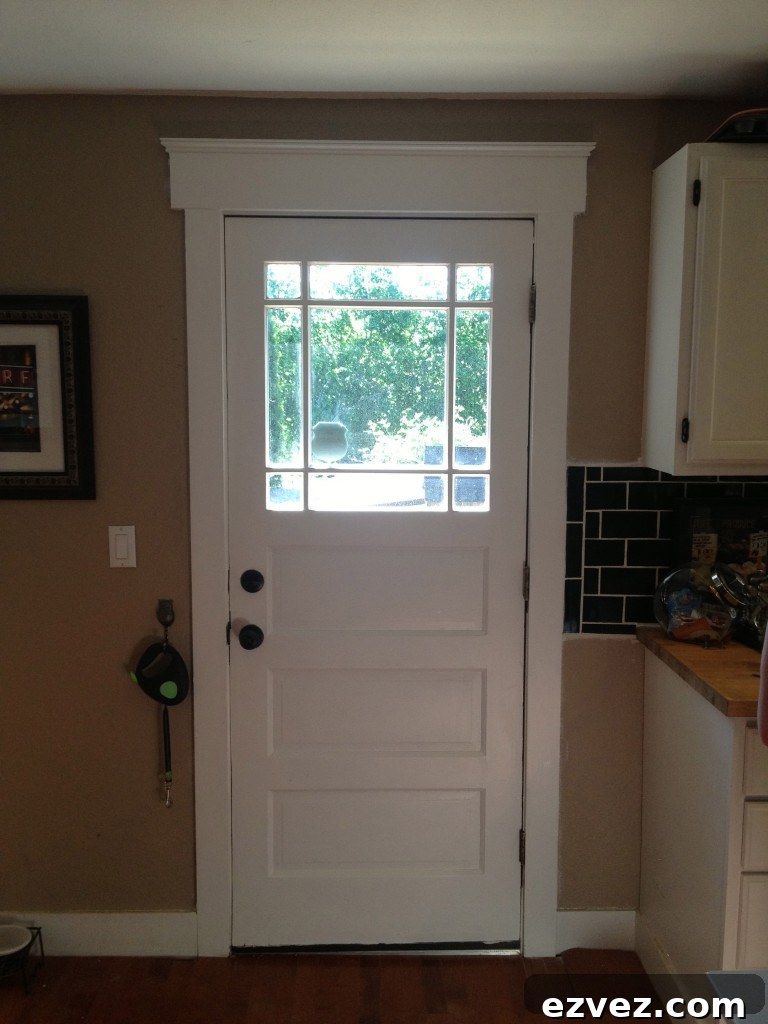 Make It Monday: DIY Decorative Door and Window Molding Guide 11 finished molding