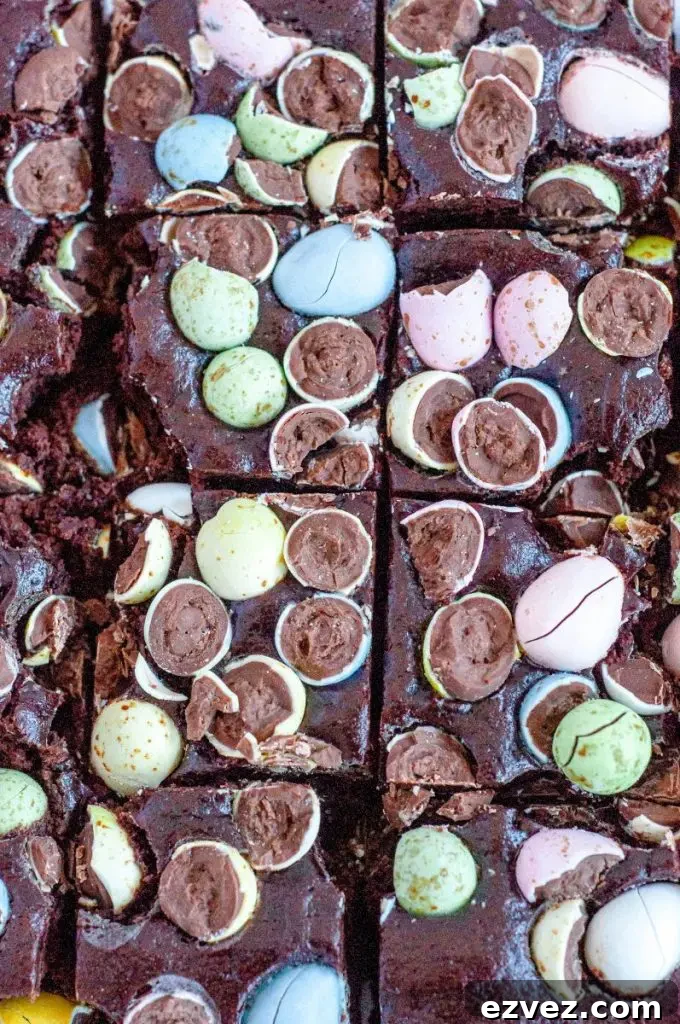 Mini Egg Brownies