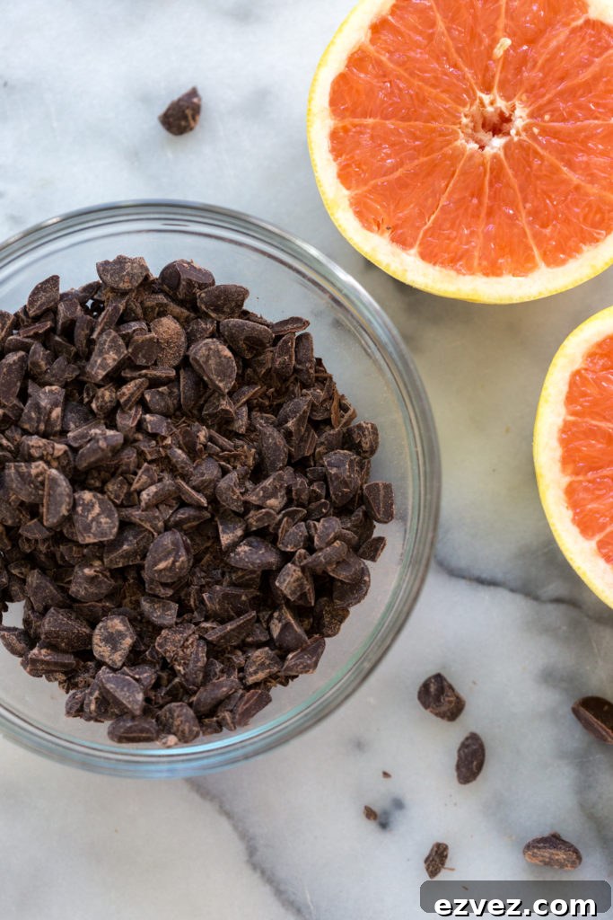 Dark chocolate chunks and grapefruit for Salted Grapefruit Chocolate Chunk Shortbread Cookies