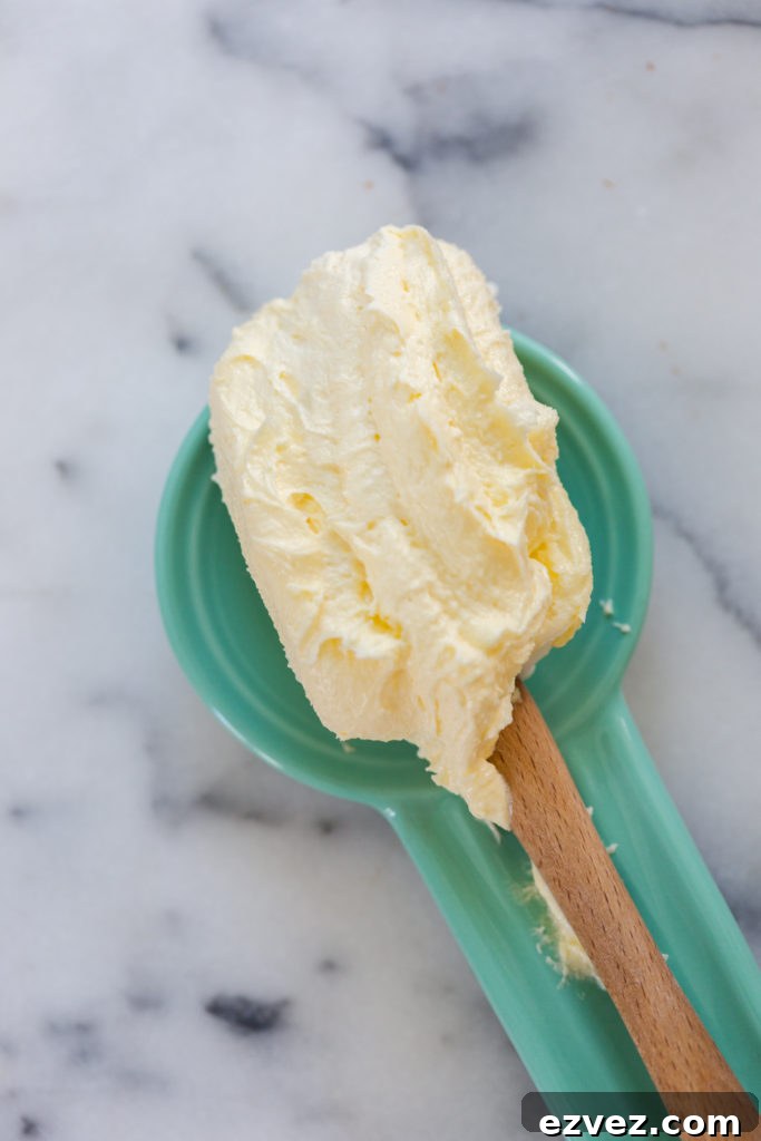 Blending butter and sugar for cookies