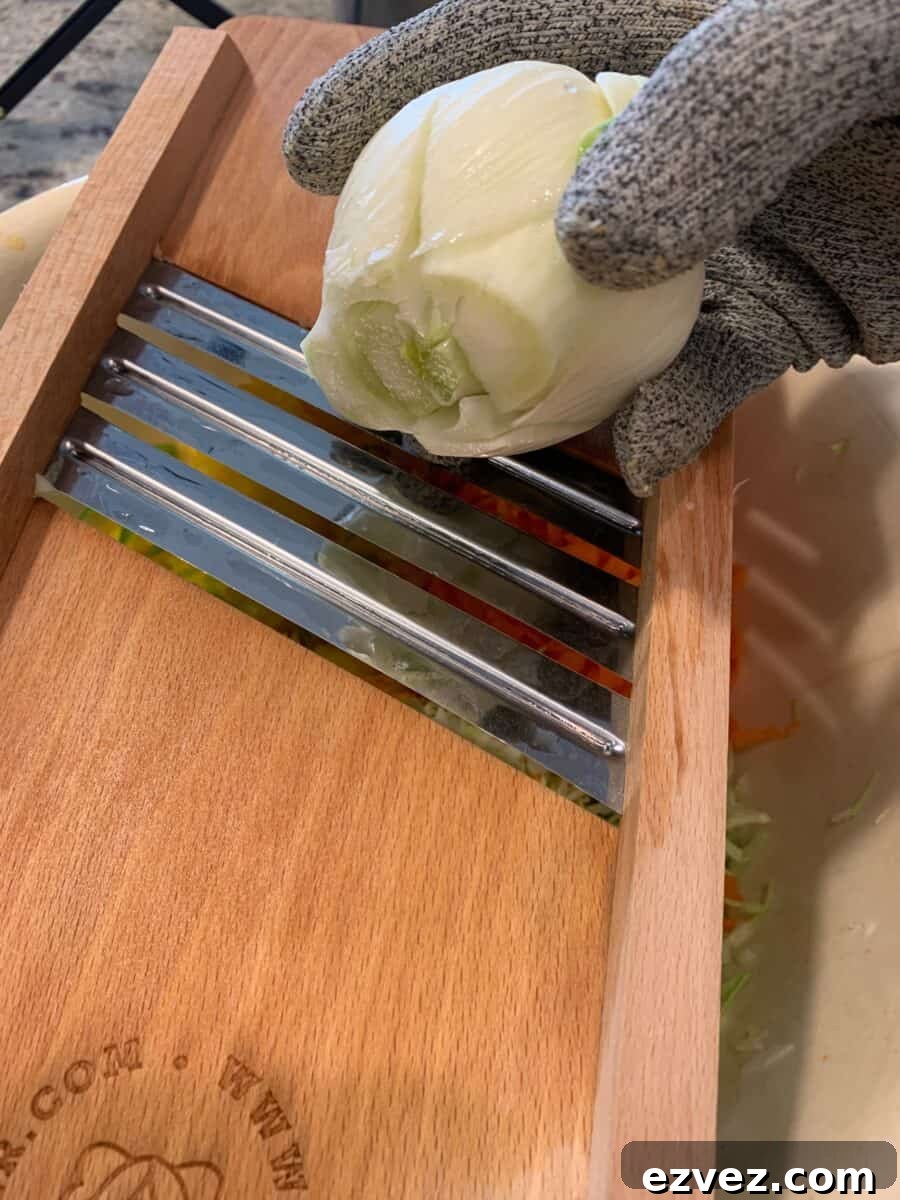 Slicer and fennel bulb.