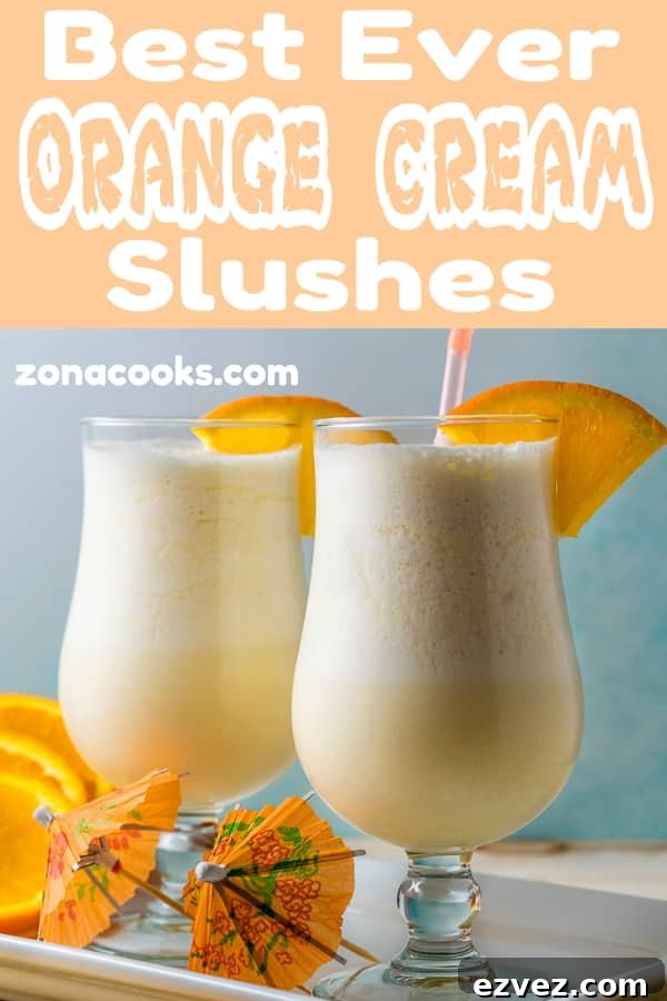 a graphic of Best Orange Cream Slushes.