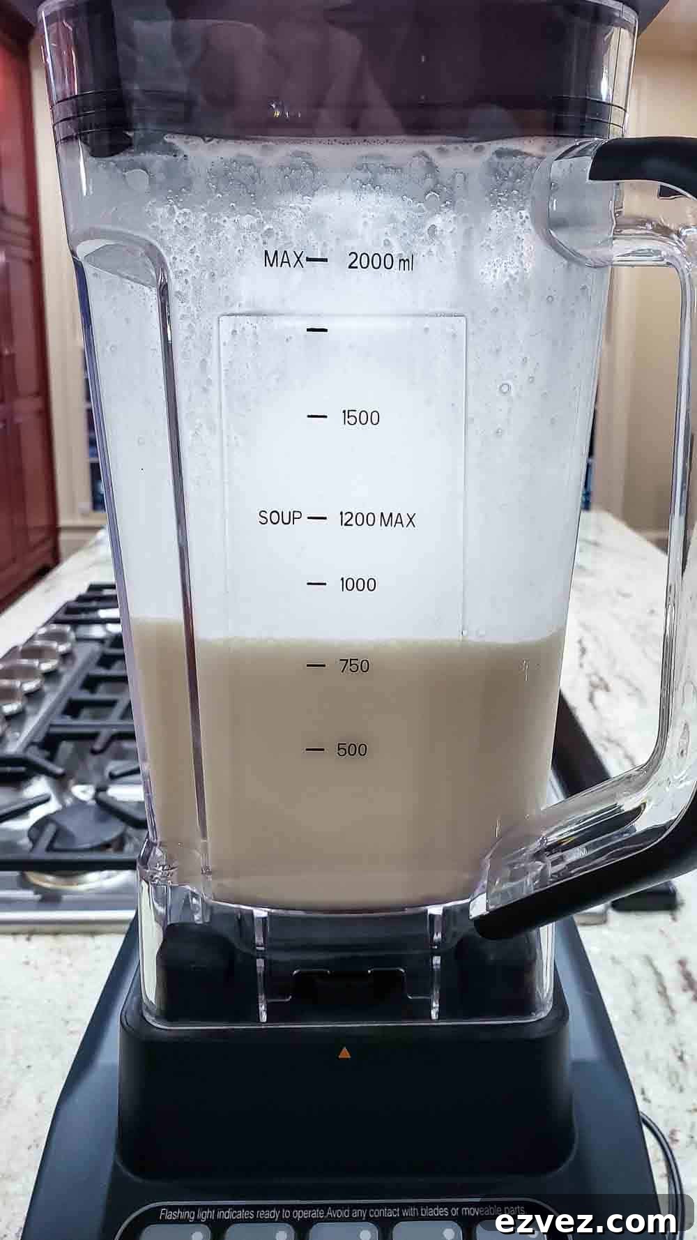 orange cream slush mixed in a blender.