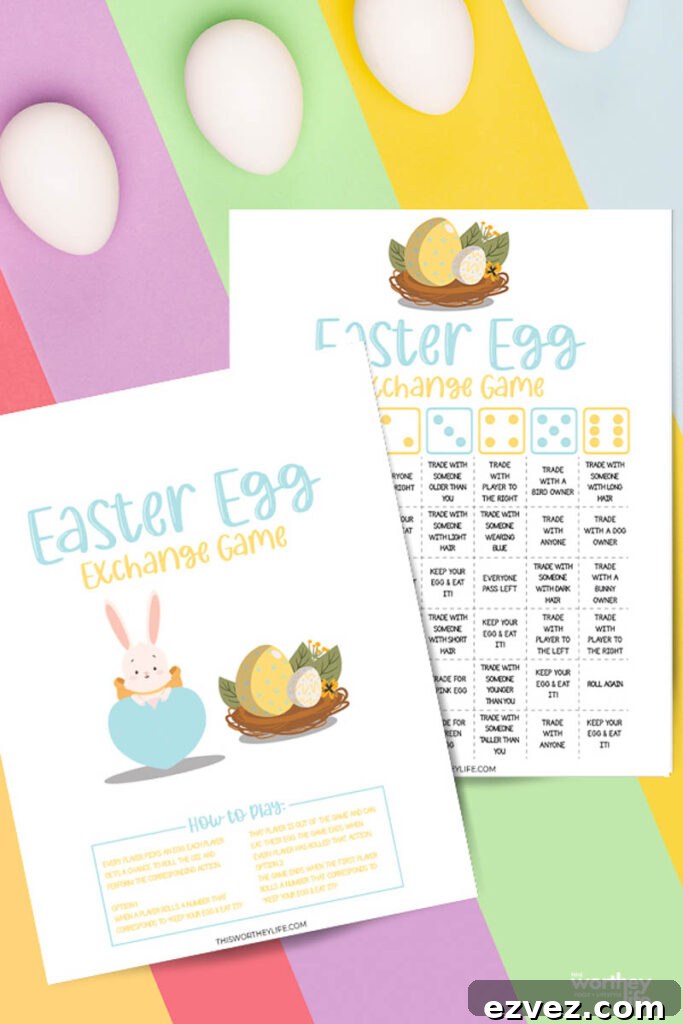 easter egg exchange game idea