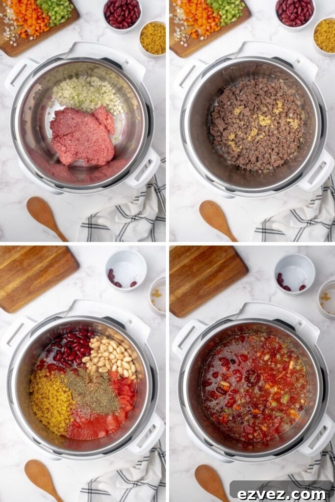 How to make pasta fagioli in the Instant Pot.