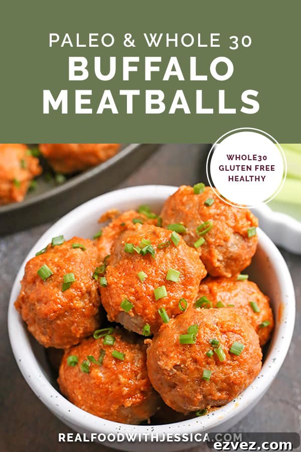 Plated buffalo meatballs with ranch