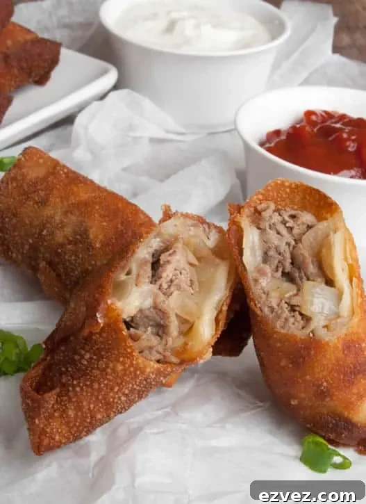 Philly Cheesesteak Egg Rolls: Crispy Steak and Cheese Appetizers 7 cheesesteak-eggrolls-07