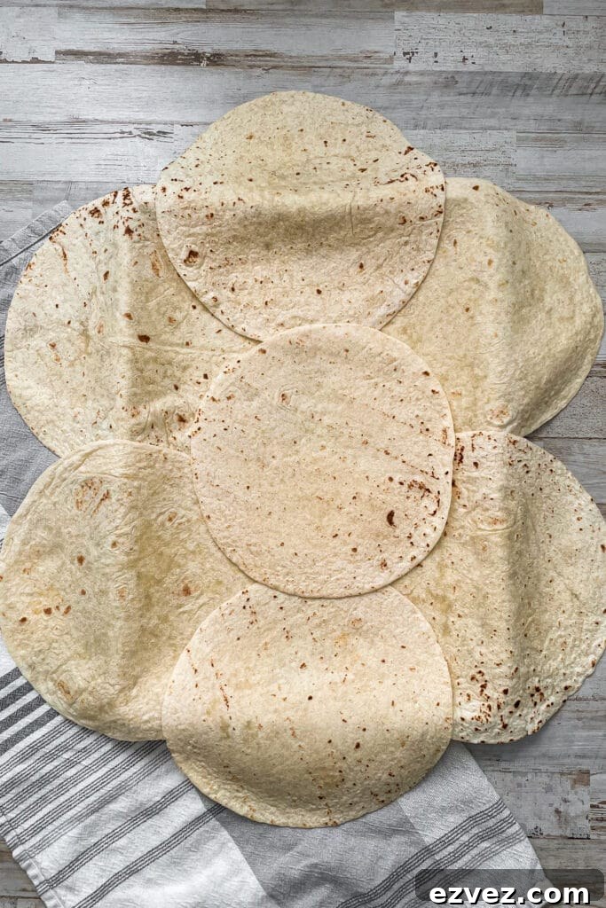 tortillas lining sheet pan
