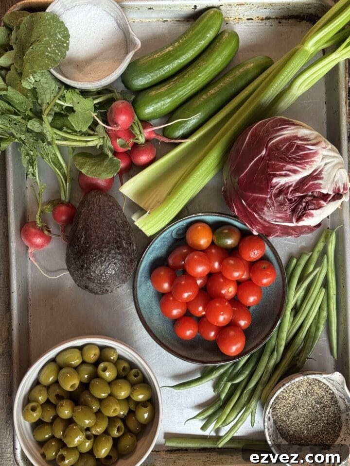 ingredients for sunday summer salad