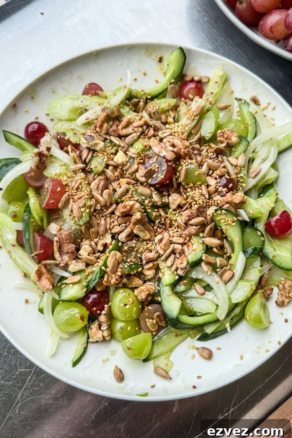 Crunchy California Grapes and Celery Salad