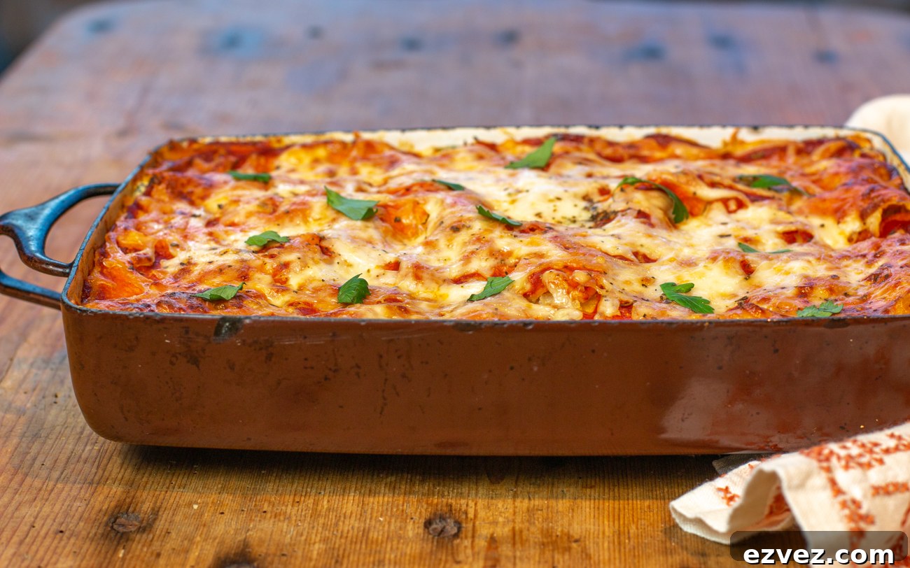A creamy interior with golden cheese top