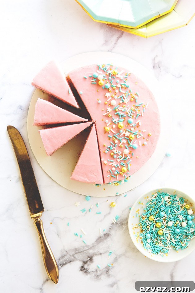 Mini Sprinkle Cake via Bakers Royale