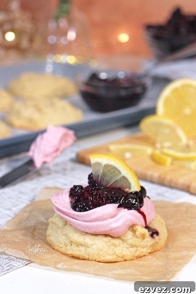 Blackberry Lemon Creams