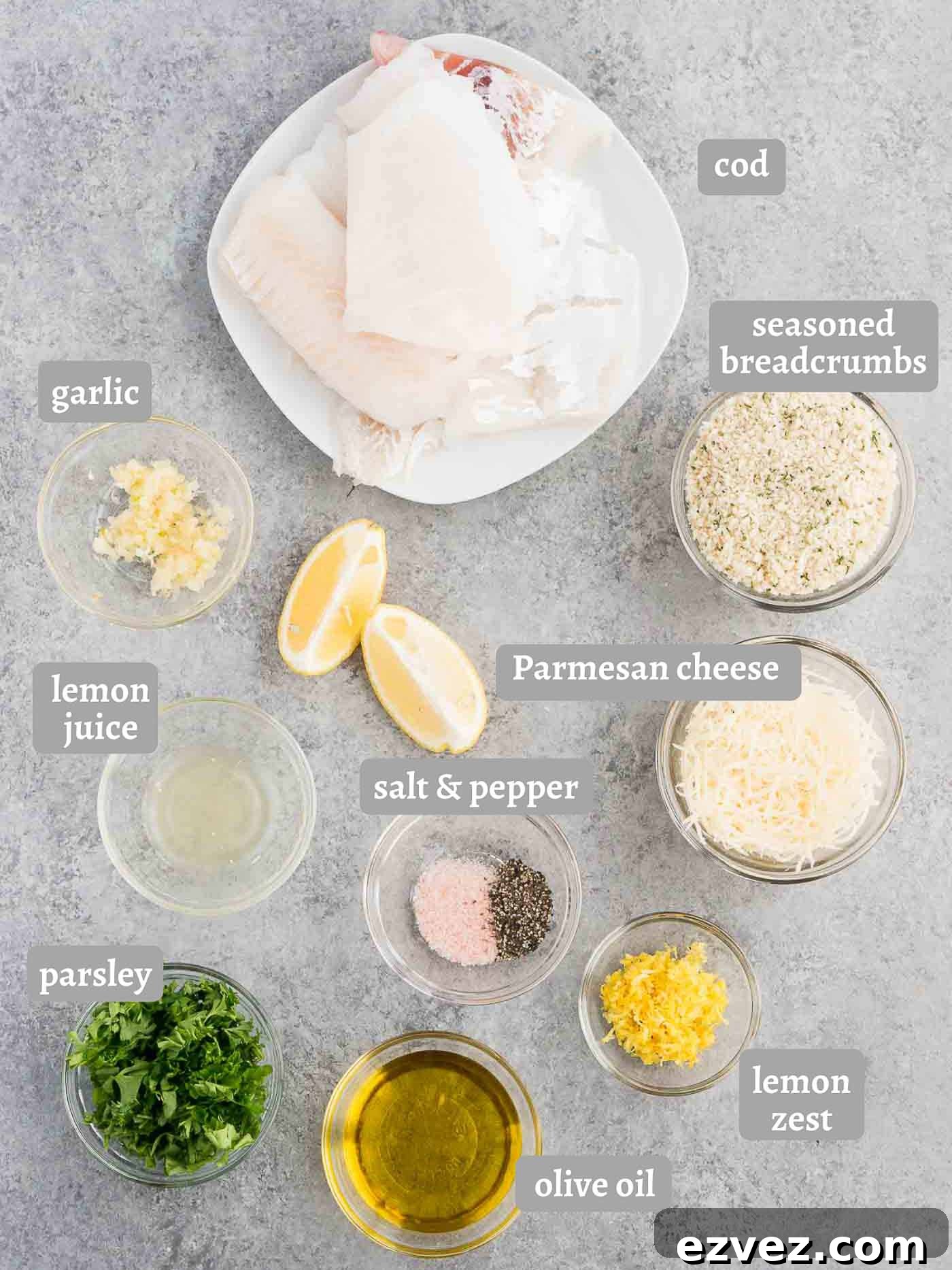 Crispy Oven-Baked Cod with Lemon and Garlic 4 ingredients for baked cod