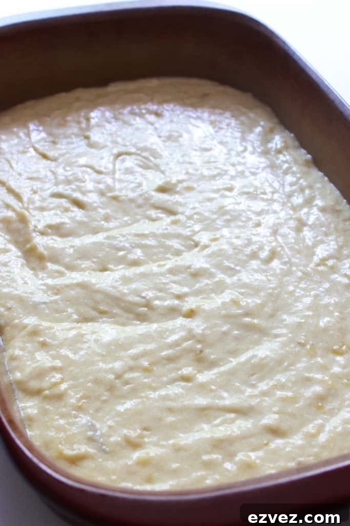 Batter ready to bake