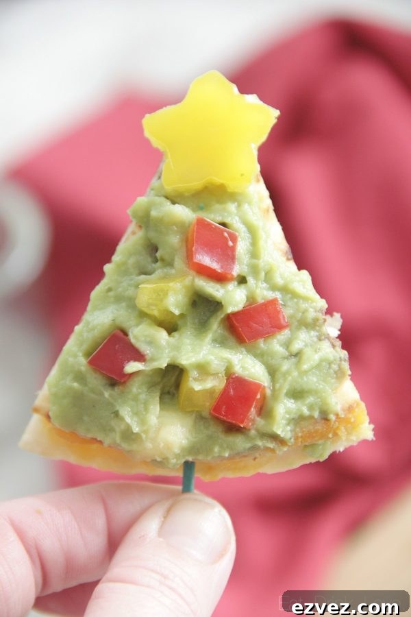 Christmas Tree Quesadillas: Festive Cheese & Veggie Appetizer 3 Christmas Tree Quesadillas
