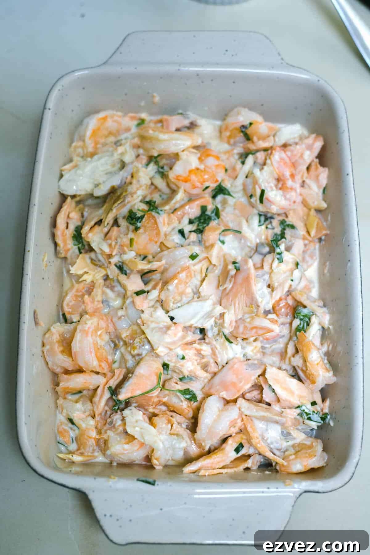 fish in baking dish