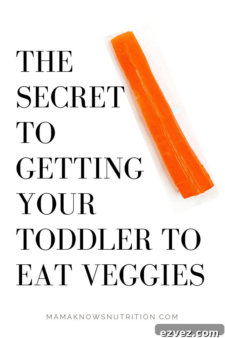 secret of getting your toddler to eat veggies