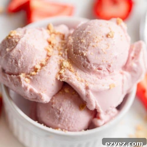 Strawberry Cottage Cheese Ice Cream