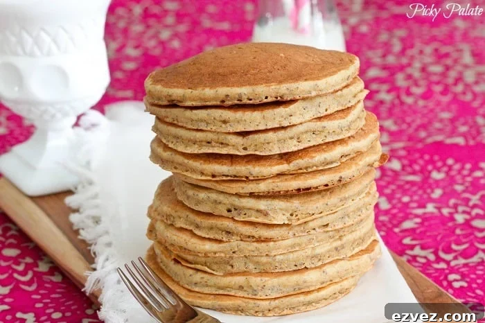 Honey Whole Wheat Pancakes