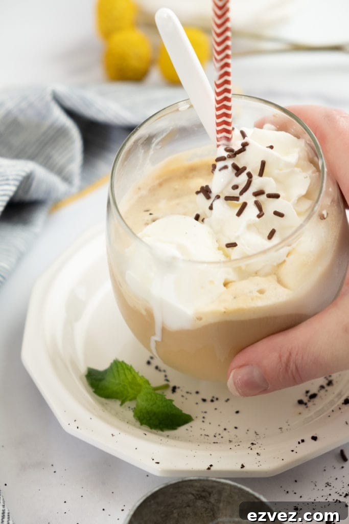 Eiskaffee closeup
