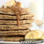 Whole Wheat Banana Nut Oat Pancakes by The BakerMama