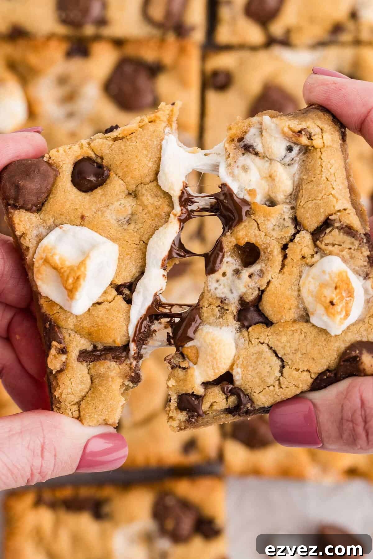 Fluffernutter Cookie Bars Recipe — Peanut Butter & Marshmallow Squares 11 img 31563 10