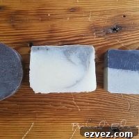 Cold-processed soap with tallow.
