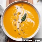 Cozy, easy one-pot pumpkin sweet potato soup made with coconut milk and canned pumpkin.