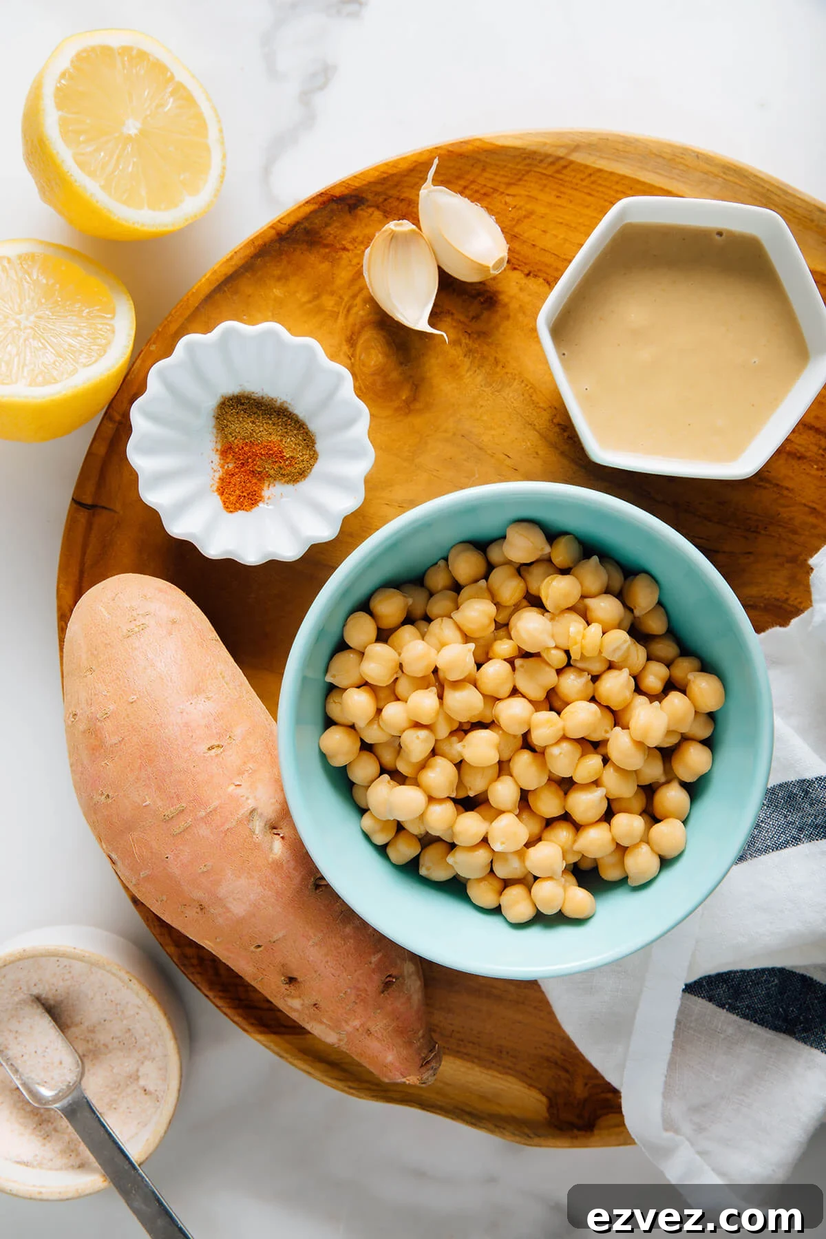 sweet potato hummus ingredients