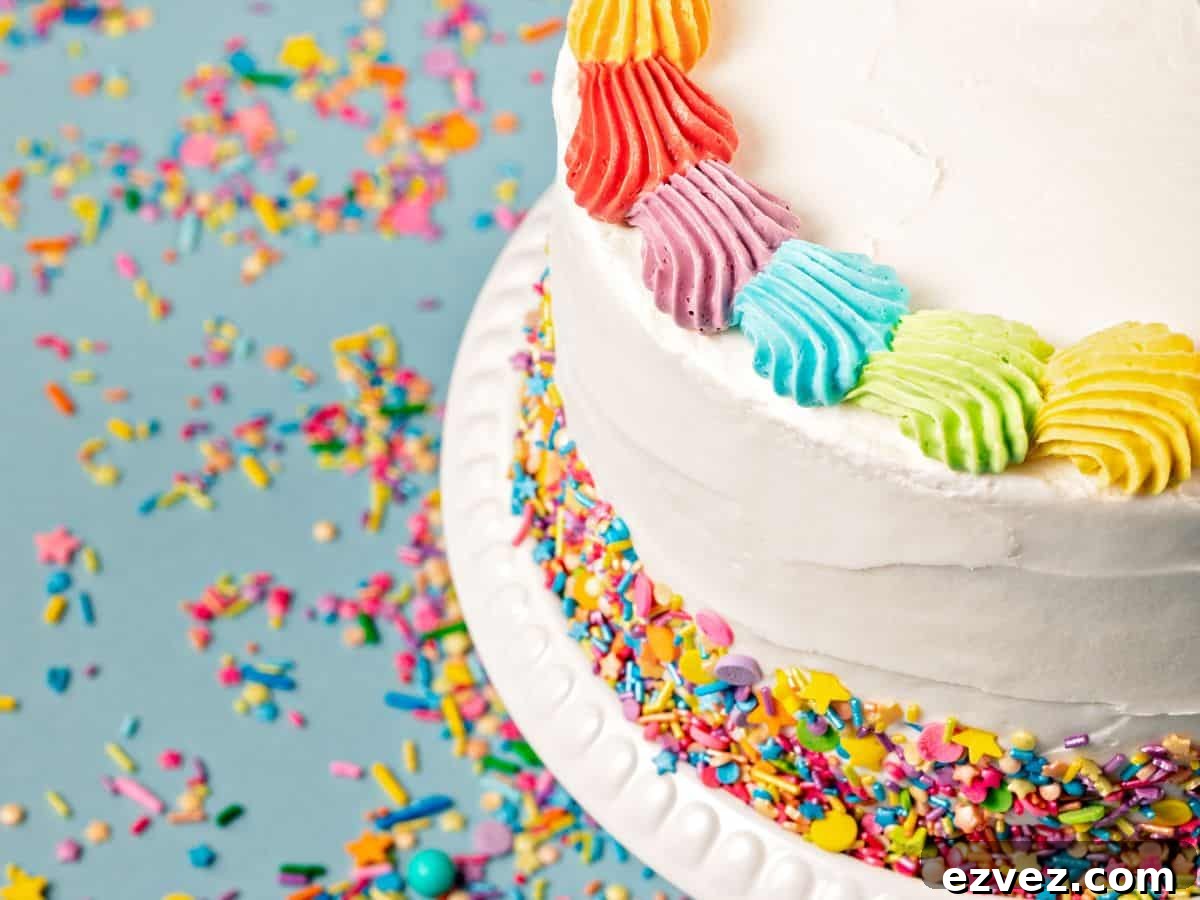 Birthday Party Supplies Checklist: Complete Planner for Any Age 5 Birthday cake with sprinkles.
