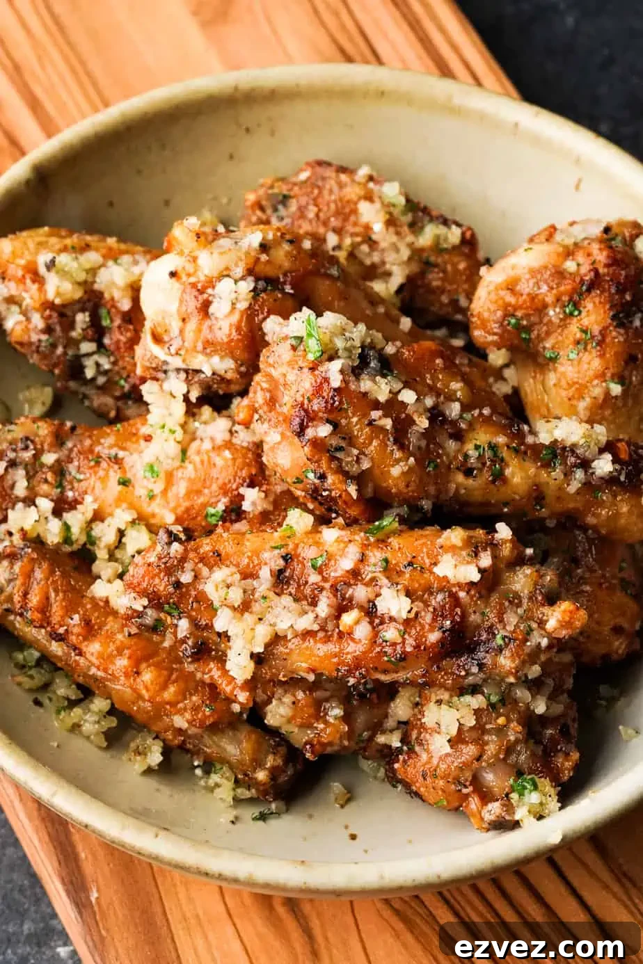 air fryer garlic parmesan wings