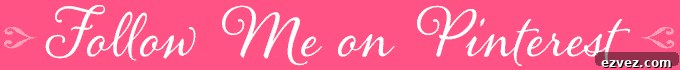 pink rectangle with words follow me on Pinterest