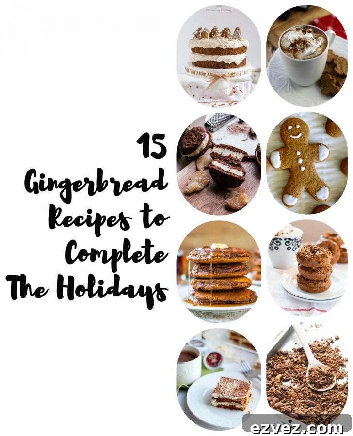 15 delectable gingerbread recipes to make your holidays amazing.