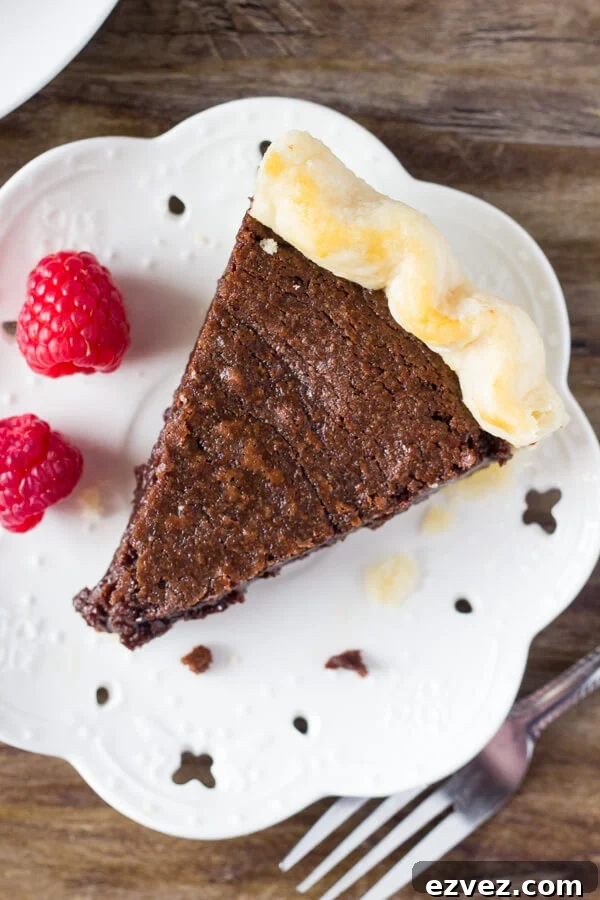Ultimate Fudge Brownie Pie Recipe with Gooey Chocolate Filling 3 This easy, homemade Fudge Brownie Pie features a flaky, golden pie crust shell filled with the gooiest, fudgiest brownie. Serve it with ice cream & caramel sauce for the ultimate treat!