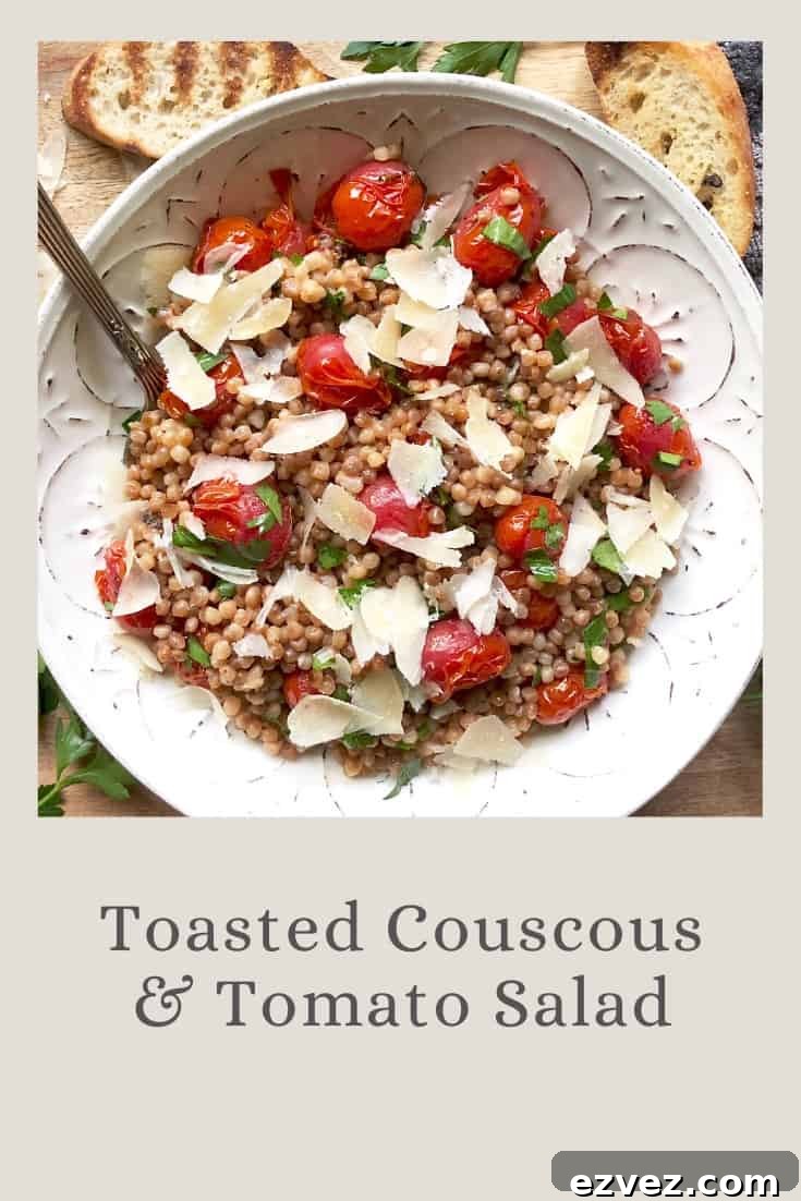 toasted couscous & tomato salad
