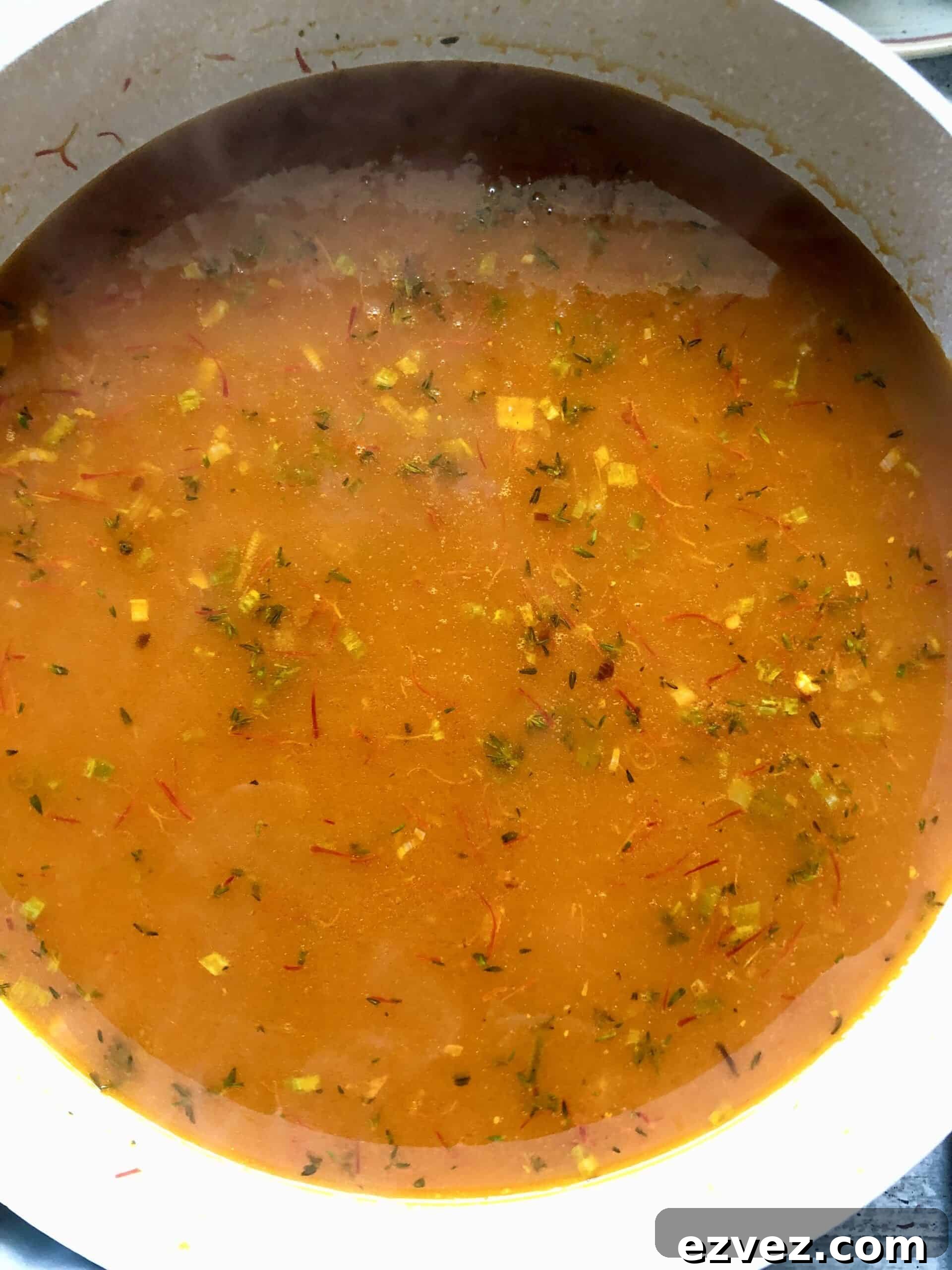 Lidia's Halibut with Saffron Fregola