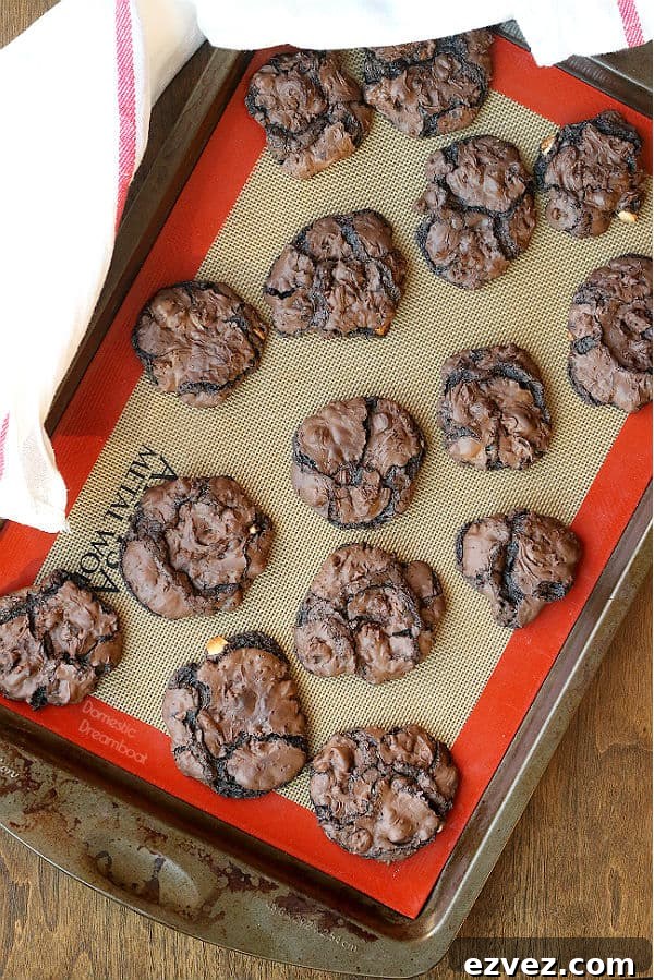 Flourless Triple Chocolate Cookies