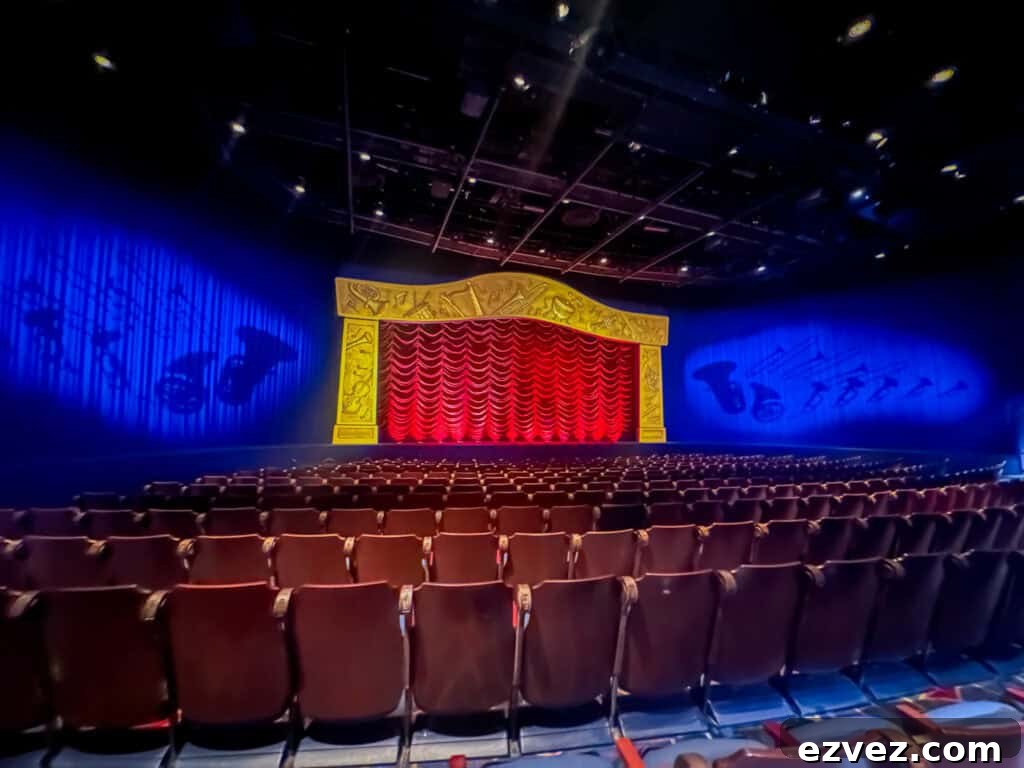the concert hall for Mickey's PhilharMagic.