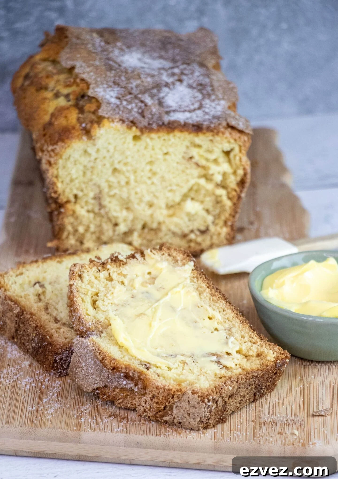 Amish Cinnamon Quick Bread Recipe Without Yeast or Starter 3 This delicious Amish Cinnamon Bread has the perfect amount of sweetness and cinnamon spice. With this quick and easy version of the traditional Amish treat, there’s no need for any yeast or starter, so you can enjoy a tender, moist, and super yummy bread in no time! Great for breakfast or anytime you fancy a snack!