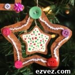 gingerbread star ornament kids craft