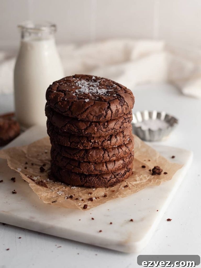 A stack of fresh cookies