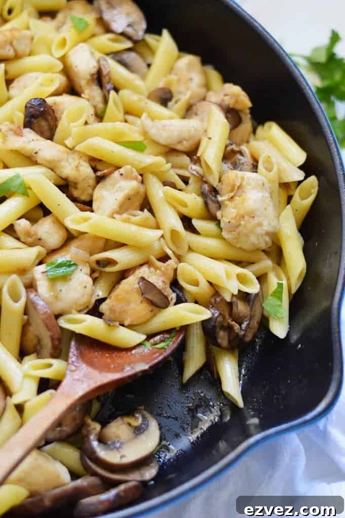 Gluten Free Chicken Marsala, an easy weeknight meal. From What The Fork Food Blog | whattheforkfoodblog.com