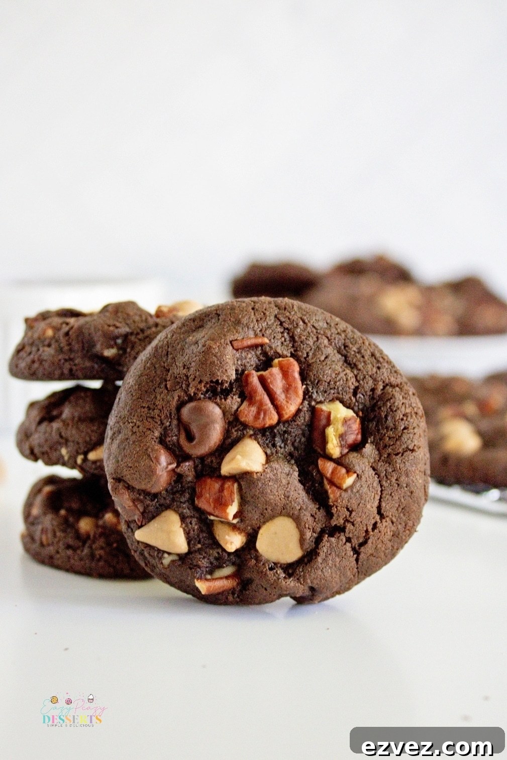 Chocolate pecan cookies