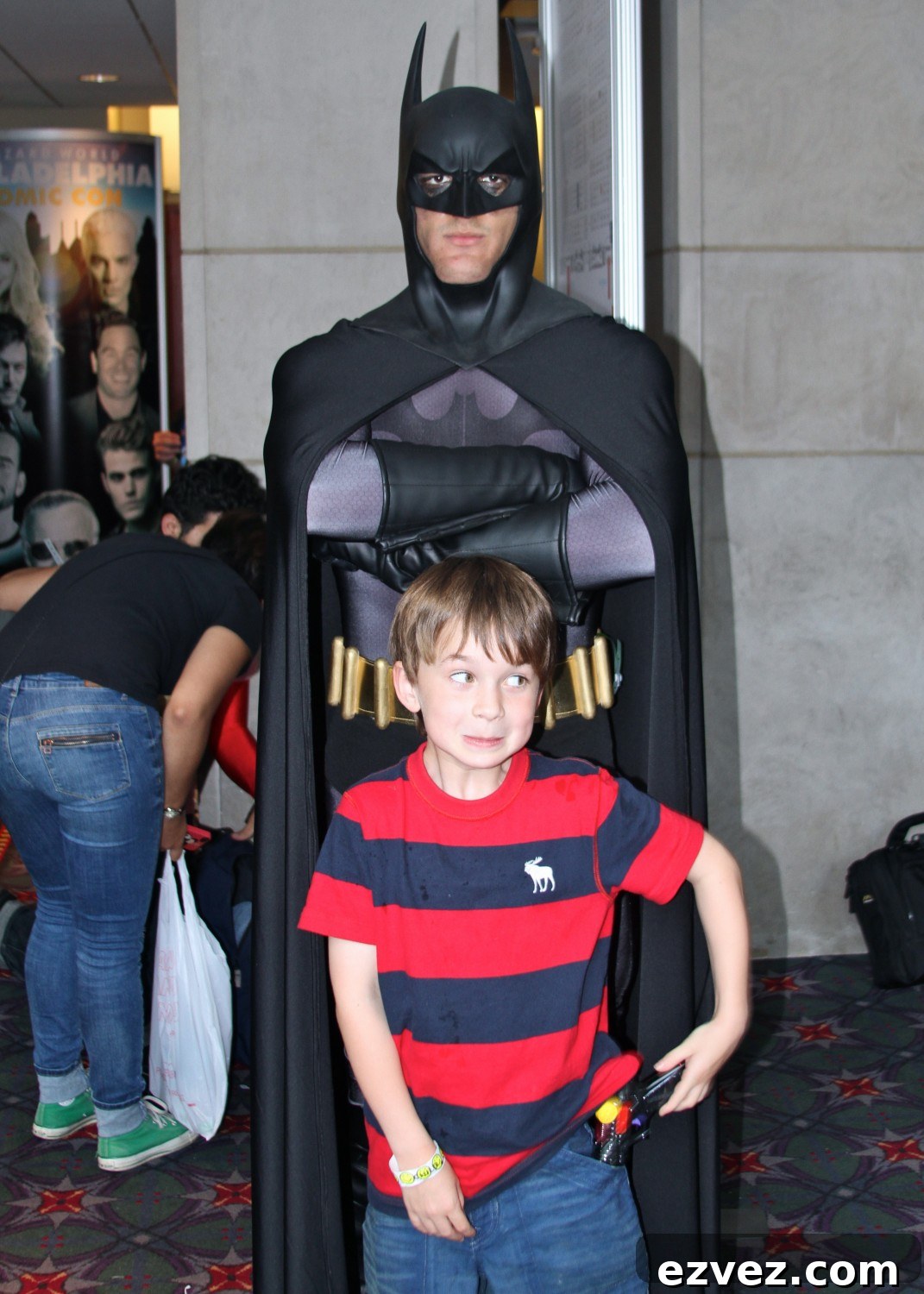 Nathaniel pulls a laser on Batman